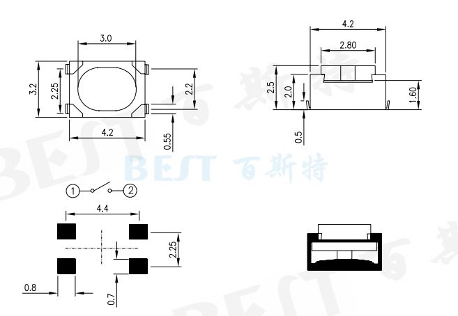 輕觸開關(guān)TS-1180