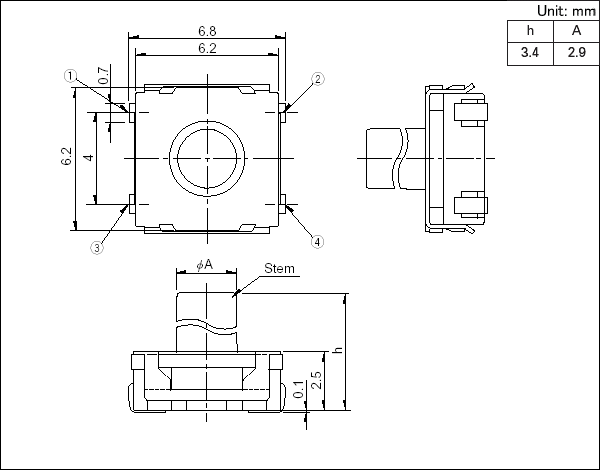 SKRAAKE010規格圖紙